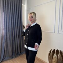 Pamuklu Düğme Detaylı Alt-Üst Takım