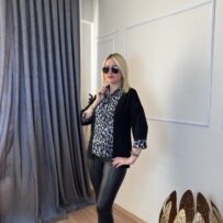 Leoparlı Gömlek Bluz